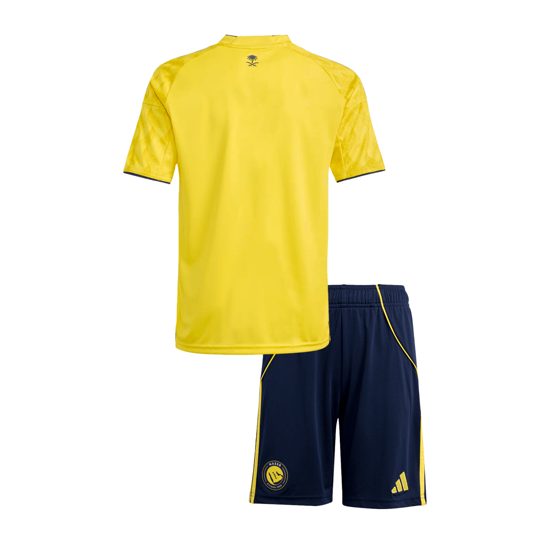 Al Nassr Home Kids Soccer Jerseys Kit 2025/26 - gogoalshop