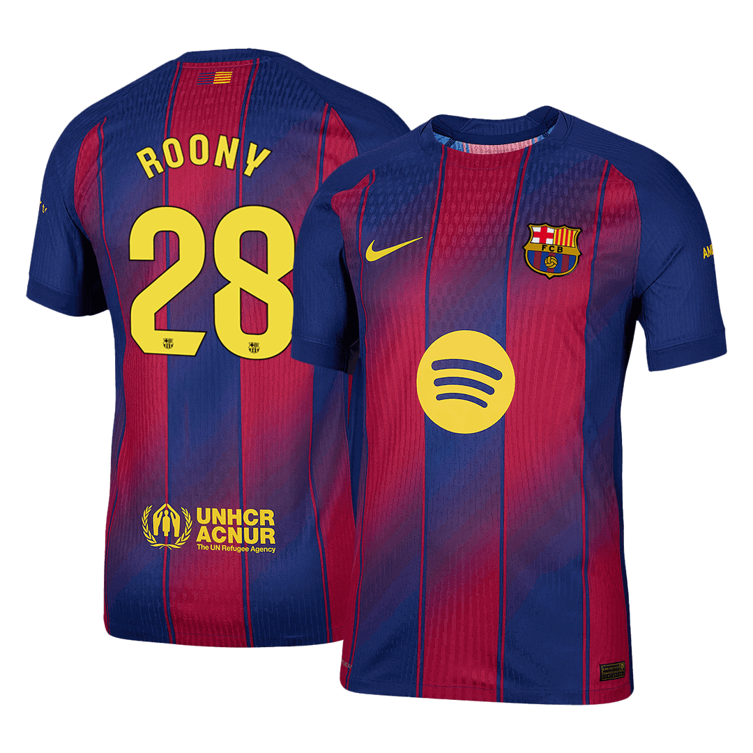 ROONY #28 Barcelona Home Player Version Jersey 2025/26 - gogoalshop