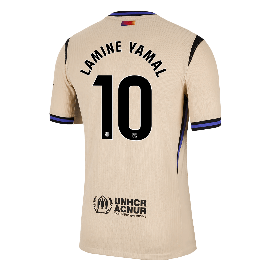 LAMINE YAMAL #10 Barcelona Away Authentic Soccer Jersey 2025/26 - UCL - gogoalshop