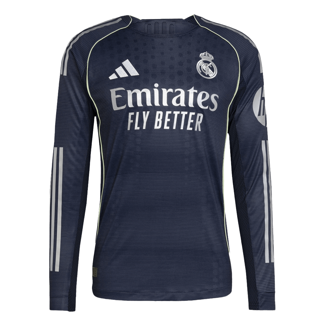 Real Madrid Away Long Sleeve Player Version Jersey 2025/26 - gogoalshop