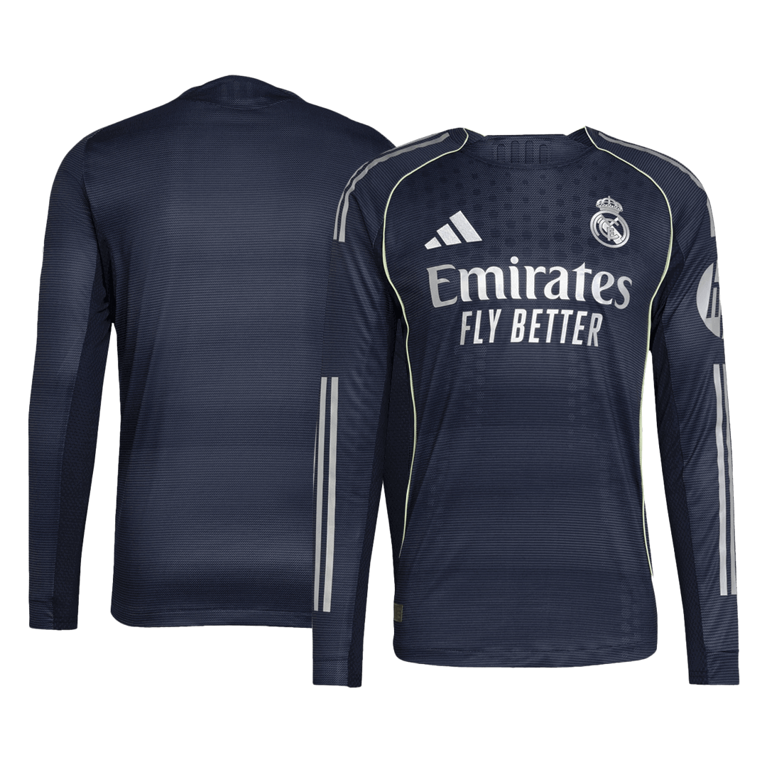 Real Madrid Away Long Sleeve Player Version Jersey 2025/26 - gogoalshop