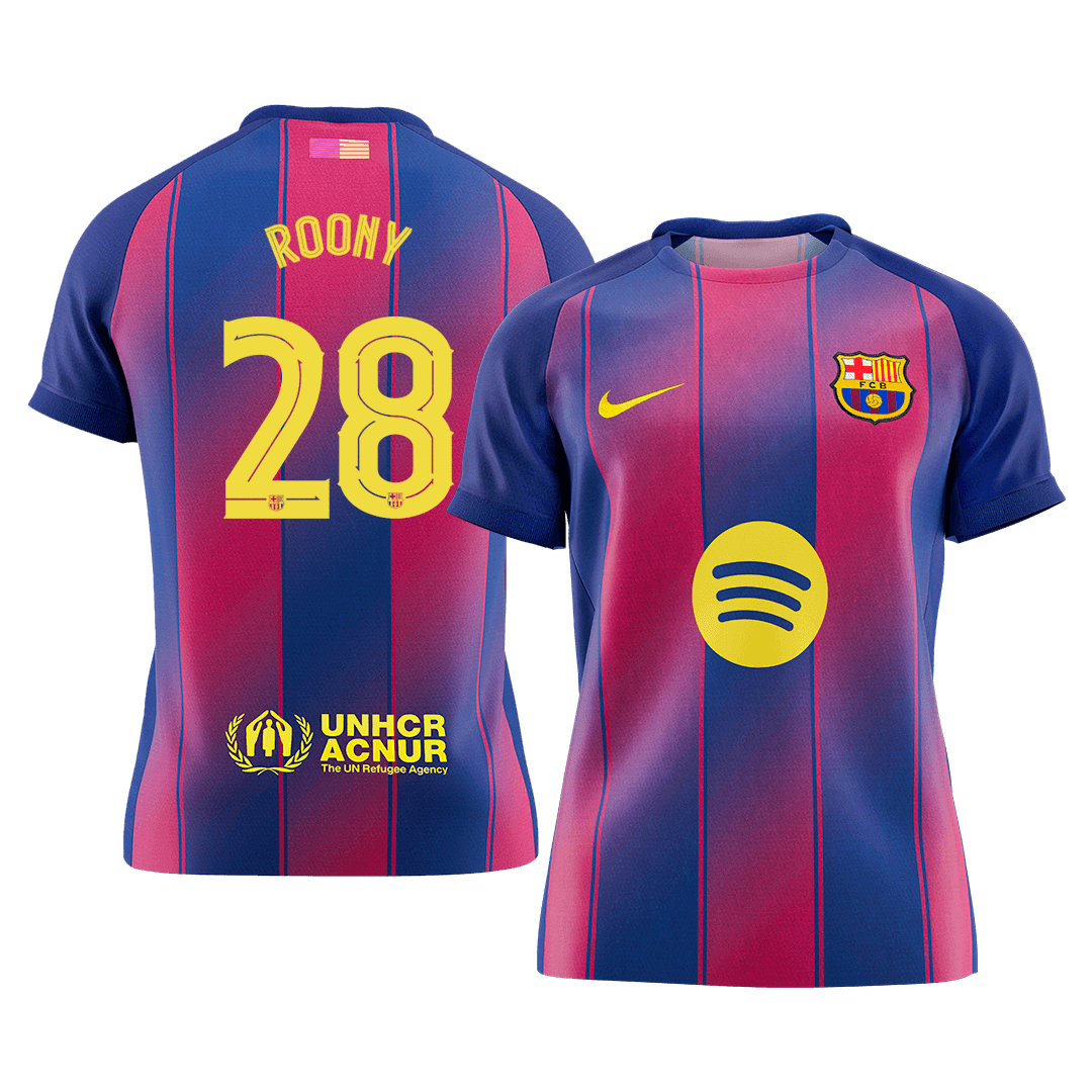 ROONY #28 Barcelona Home Soccer Jersey 2025/26 - UCL - gogoalshop