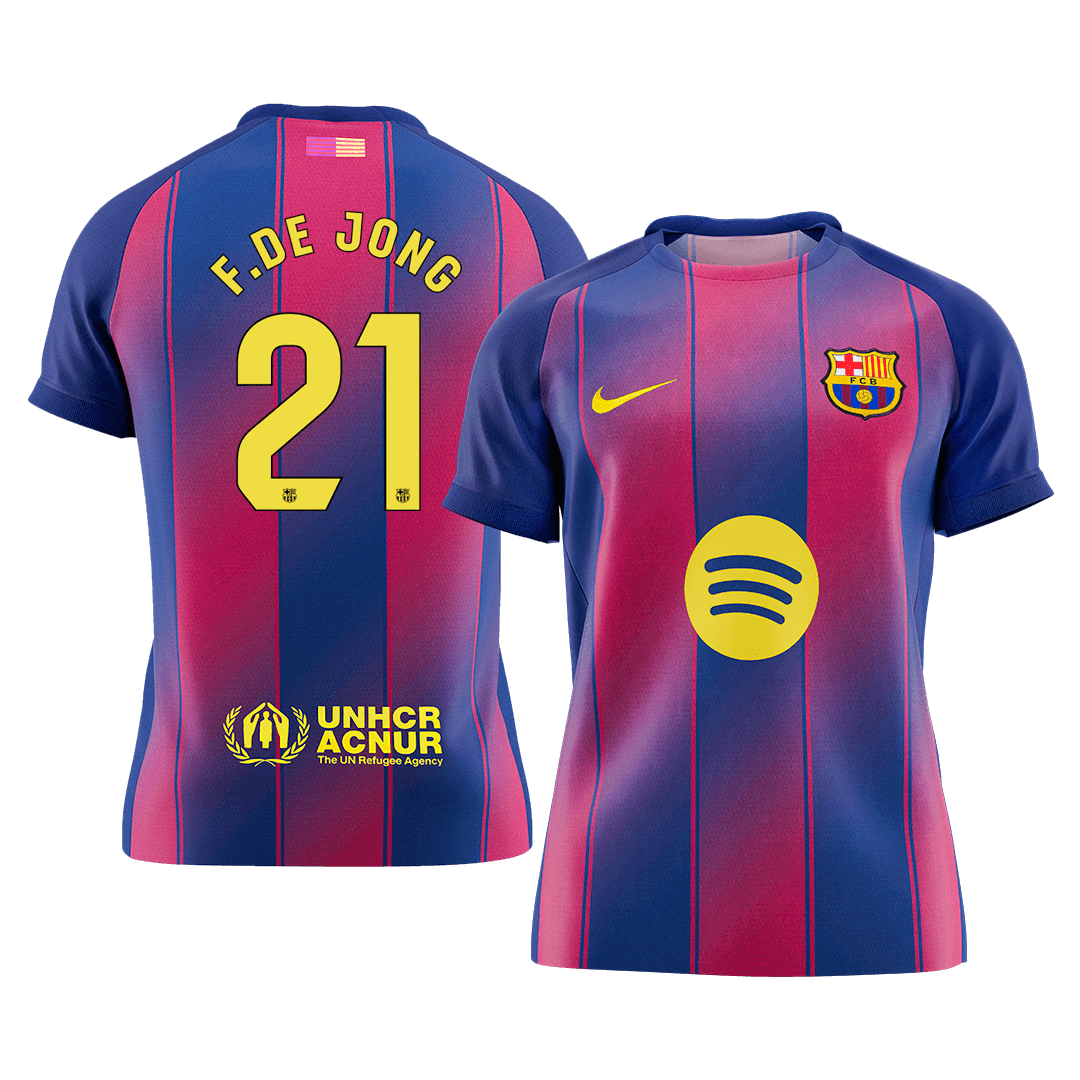 F.DE JONG #21 Barcelona Home Soccer Jersey 2025/26 - gogoalshop
