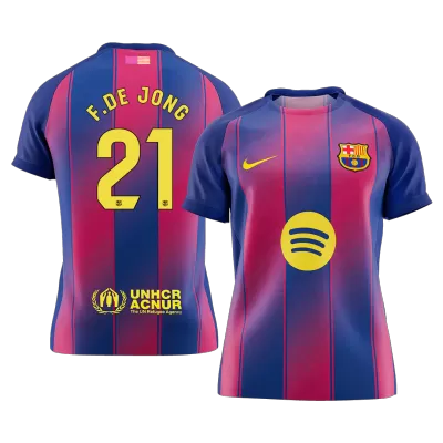 F.DE JONG #21 Barcelona Home Soccer Jersey 2025/26 - gogoalshop