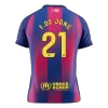 F.DE JONG #21 Barcelona Home Soccer Jersey 2025/26 - gogoalshop