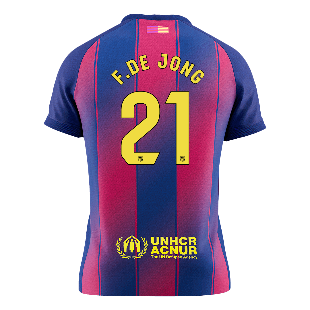 F.DE JONG #21 Barcelona Home Soccer Jersey 2025/26 - gogoalshop