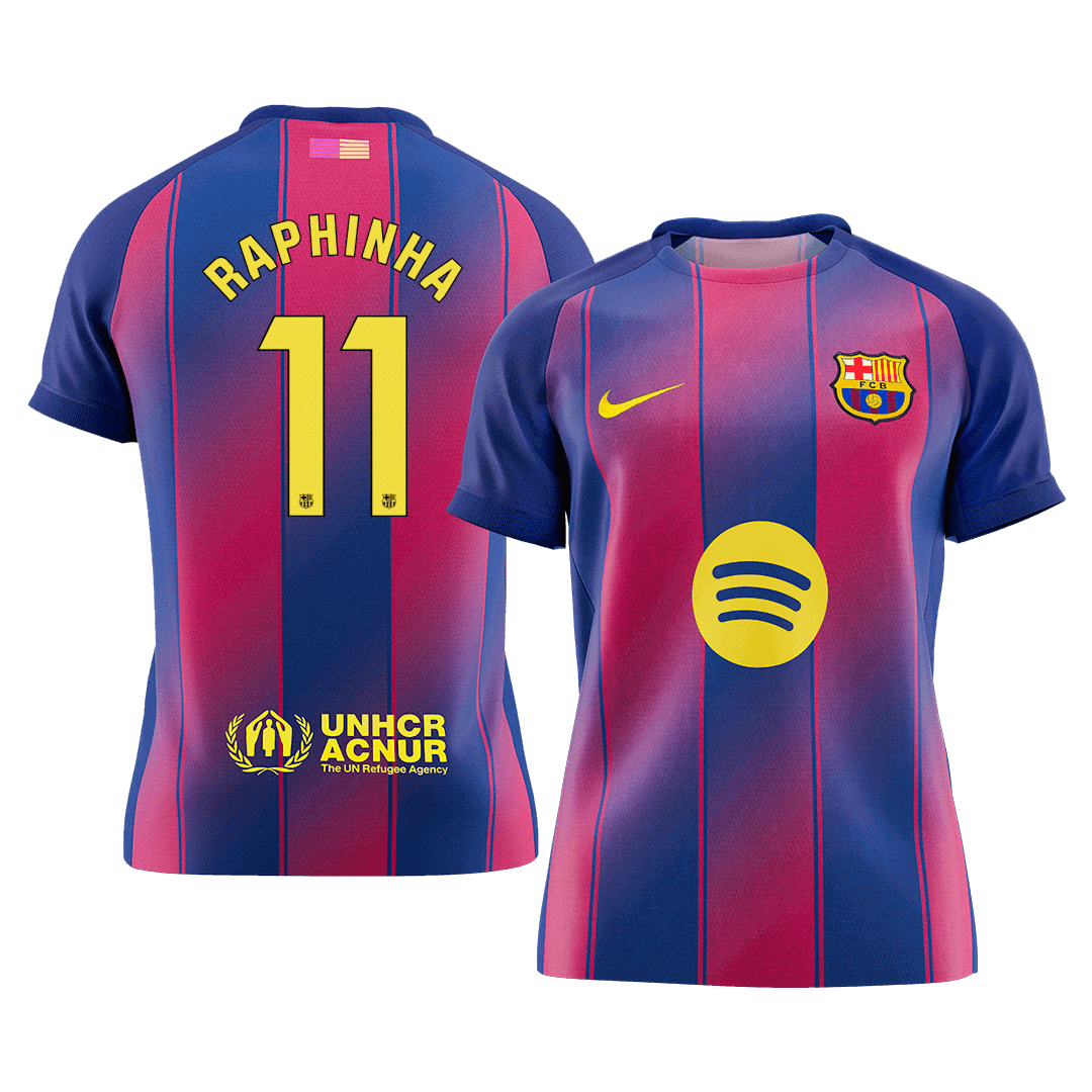RAPHINHA #11 Barcelona Home Soccer Jersey 2025/26 - gogoalshop