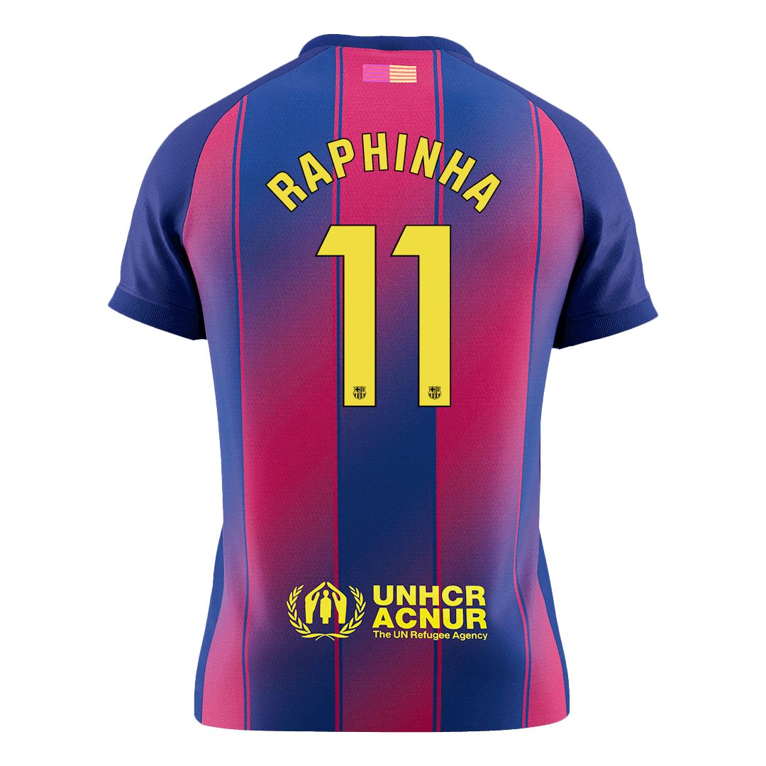 RAPHINHA #11 Barcelona Home Soccer Jersey 2025/26 - gogoalshop