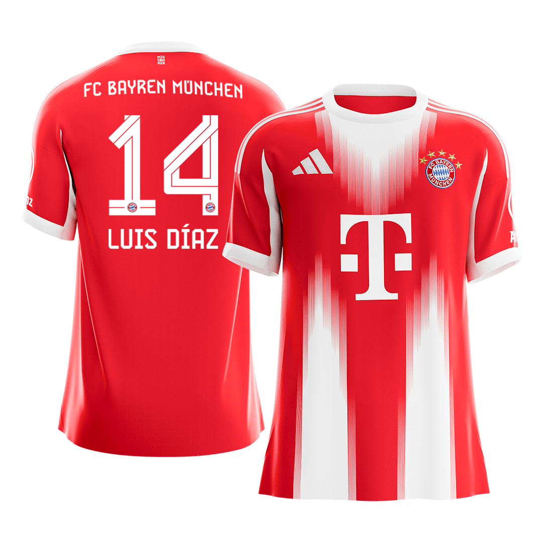 LUIS DÍAZ #14 Bayern Munich Home Soccer Jersey 2025/26 - gogoalshop