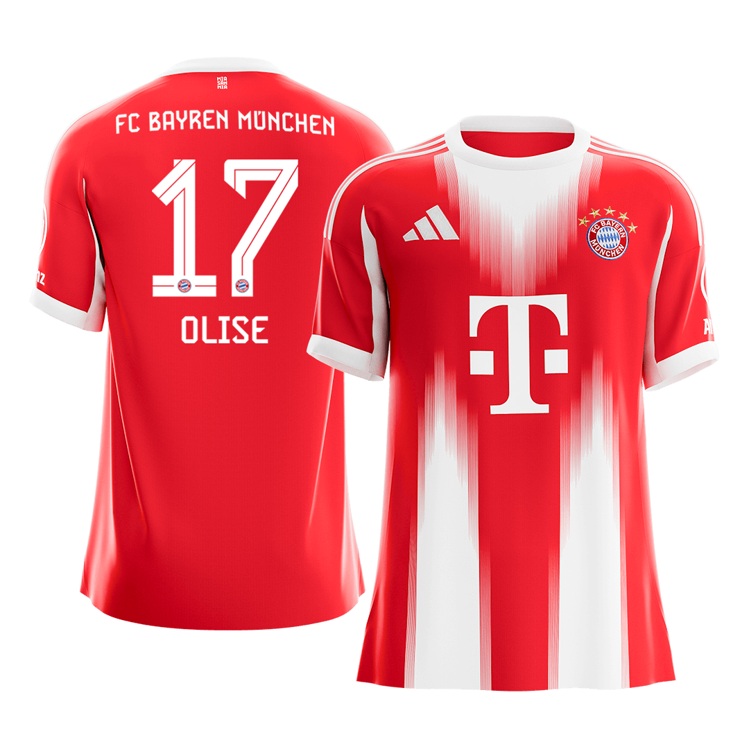 OLISE #17 Bayern Munich Home Soccer Jersey 2025/26 - gogoalshop