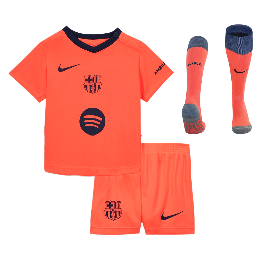 Barcelona Third Away Kids Soccer Jerseys Full Kit 2025/26 - gogoalshop