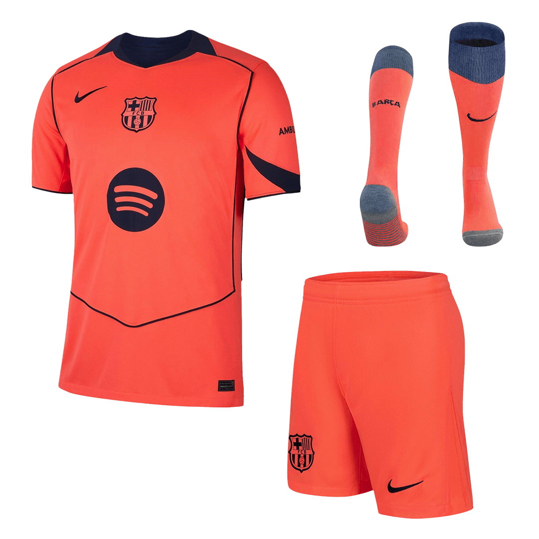 Barcelona Third Away Jerseys Full Kit 2025/26 - gogoalshop