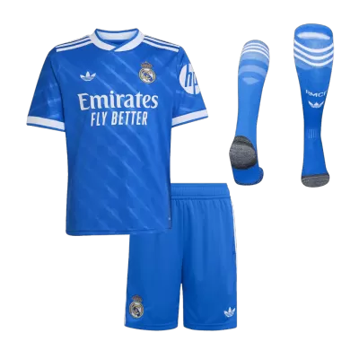 Real Madrid Third Away Kids Soccer Jerseys Full Kit 2025/26 - gogoalshop