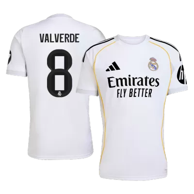 VALVERDE #8 Real Madrid Home Soccer Jersey 2025/26 - gogoalshop