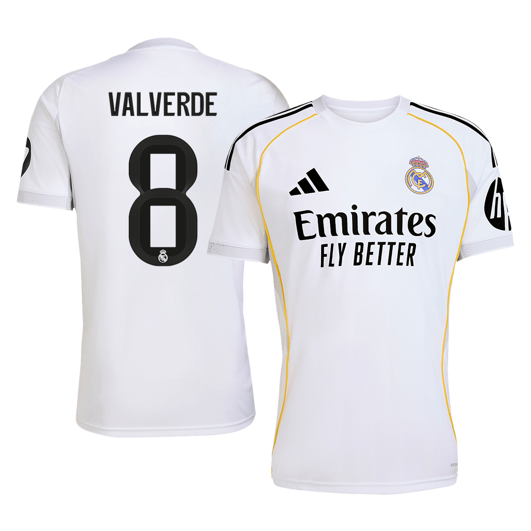VALVERDE #8 Real Madrid Home Soccer Jersey 2025/26 - gogoalshop