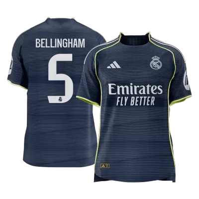 BELLINGHAM #5 Real Madrid Away Authentic Soccer Jersey 2025/26 - gogoalshop