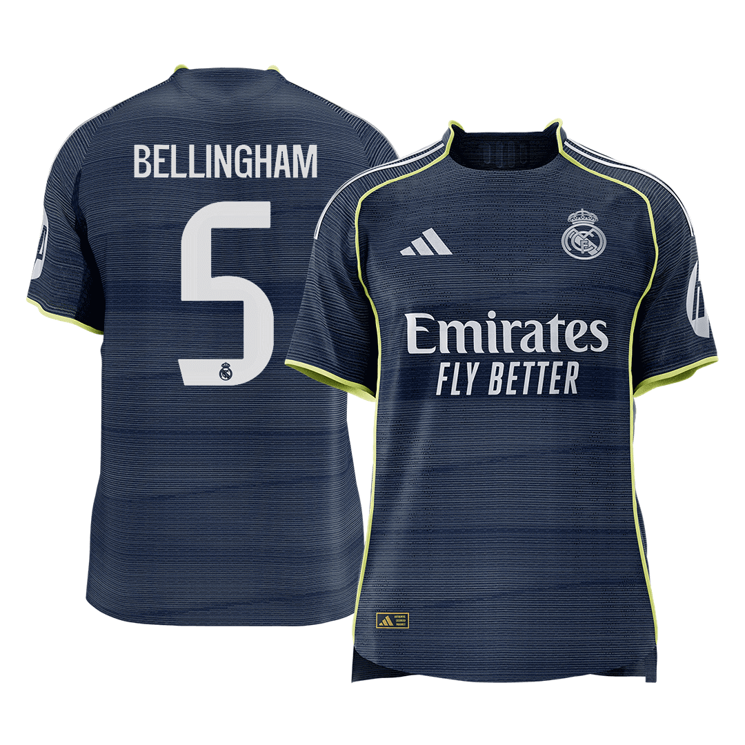 BELLINGHAM #5 Real Madrid Away Player Version Jersey 2025/26 - gogoalshop