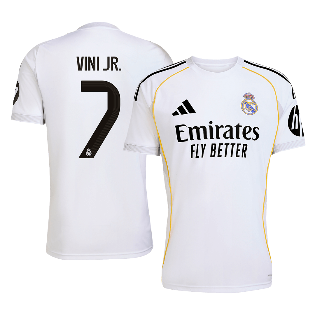 VINI JR. #7 Real Madrid Home Soccer Jersey 2025/26 - gogoalshop