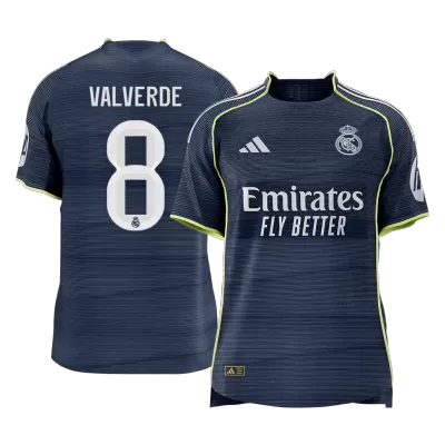 VALVERDE #8 Real Madrid Away Authentic Soccer Jersey 2025/26 - gogoalshop