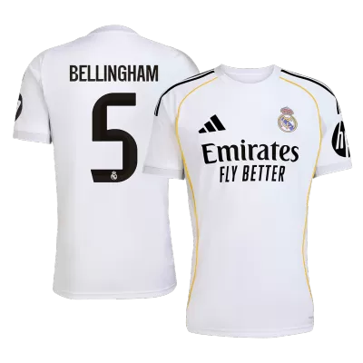 BELLINGHAM #5 Real Madrid Home Soccer Jersey 2025/26 - gogoalshop
