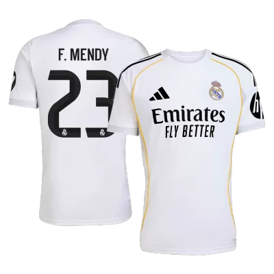 F.MENDY #23 Real Madrid Home Soccer Jersey 2025/26 - gogoalshop