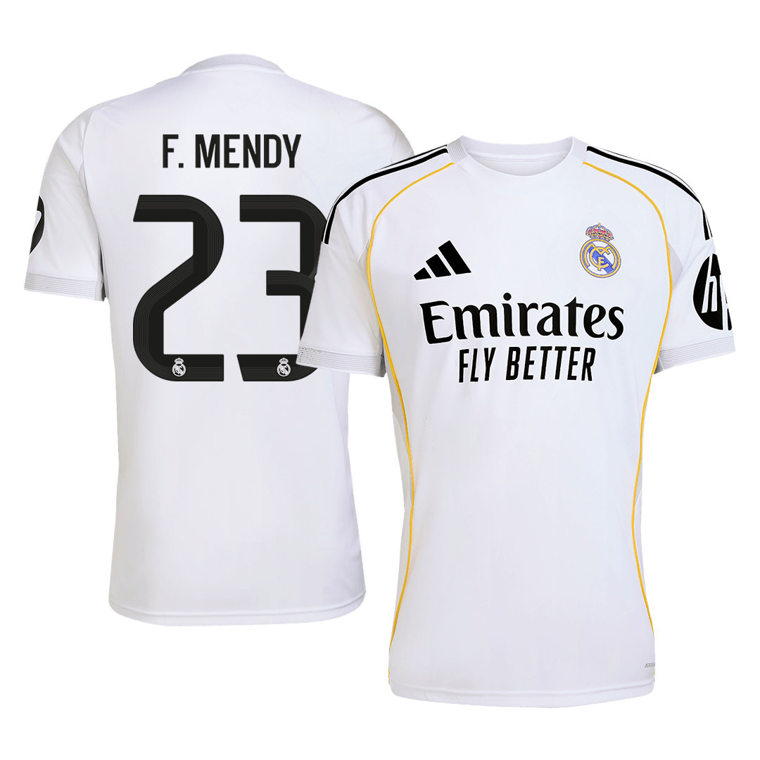 F.MENDY #23 Real Madrid Home Soccer Jersey 2025/26 - gogoalshop