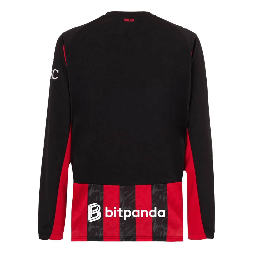 AC Milan Home Long Sleeve Jersey 2025/26 - gogoalshop