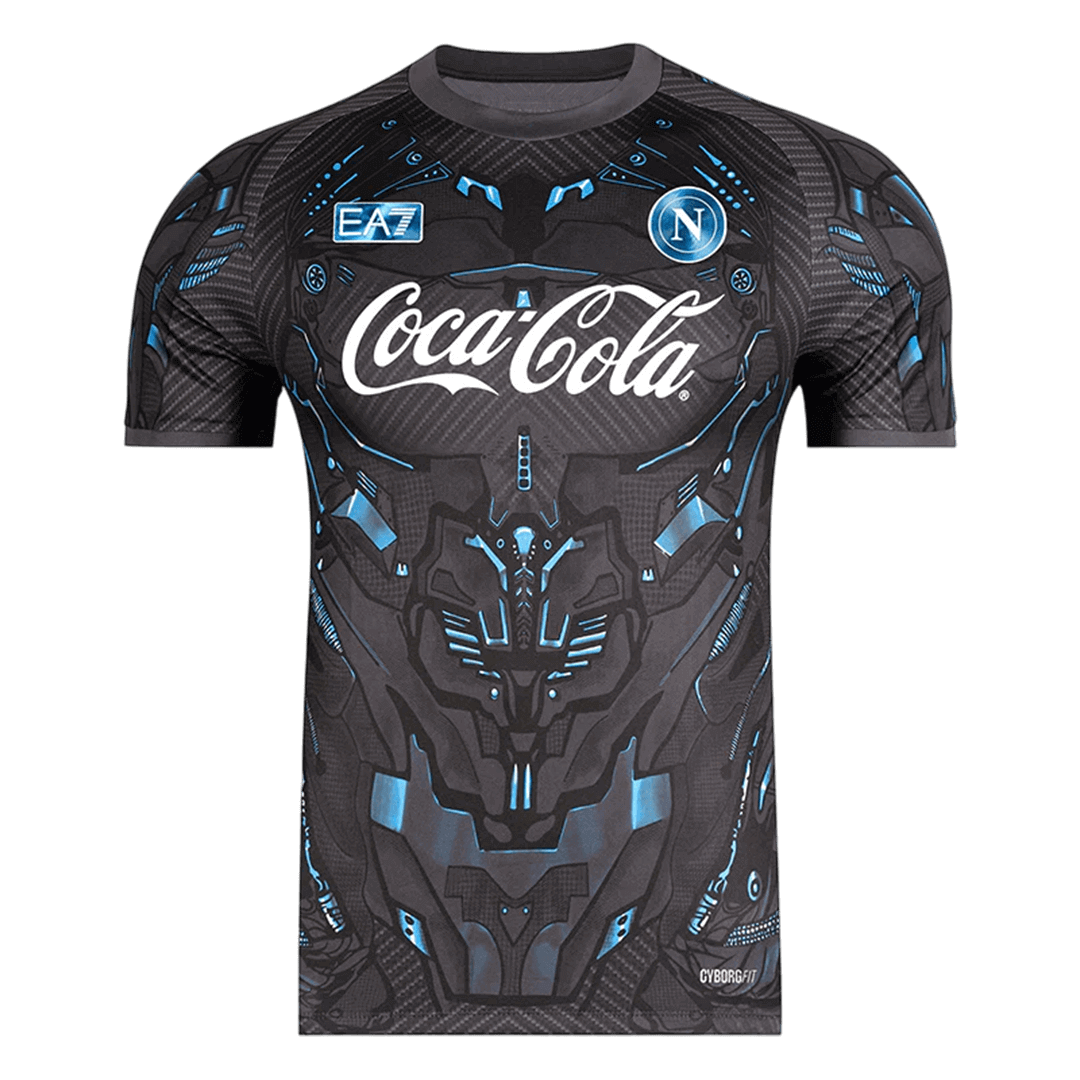 Napoli Pre-Match Soccer Jersey 2025/26 Black - gogoalshop