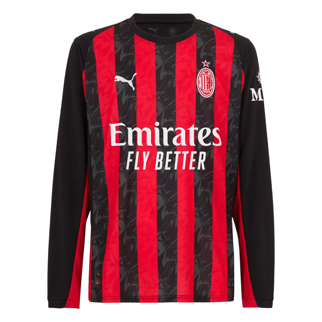 AC Milan Home Long Sleeve Jersey 2025/26 - gogoalshop