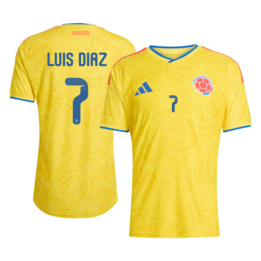 LUIS DíAZ #7 Colombia Home Player Version Jersey World Cup 2026 - gogoalshop