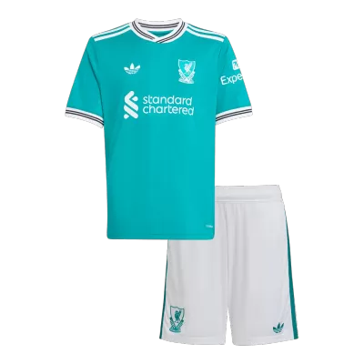 Liverpool Third Away Kids Soccer Jerseys Kit 2025/26 - gogoalshop