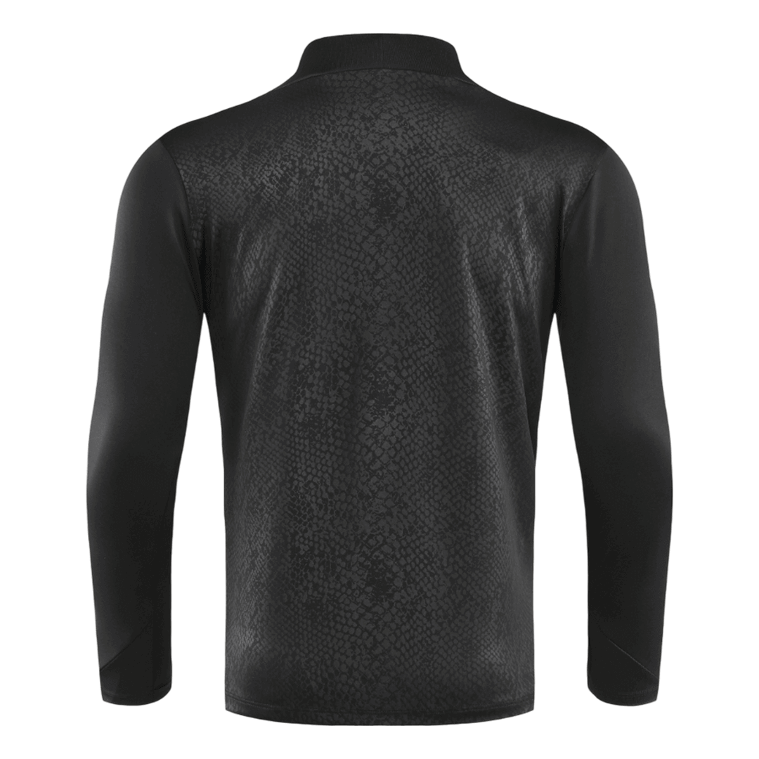 Barcelona 1/4 Zip Tracksuit 2025/26 Kids Black - gogoalshop