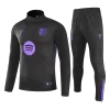 Barcelona 1/4 Zip Tracksuit 2025/26 Black - gogoalshop