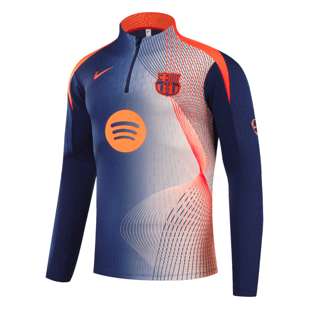 Barcelona 1/4 Zip Tracksuit 2025/26 Kids Black&Orange - gogoalshop