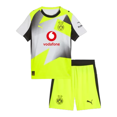 Borussia Dortmund Away Kids Soccer Jerseys Kit 2025/26 - gogoalshop