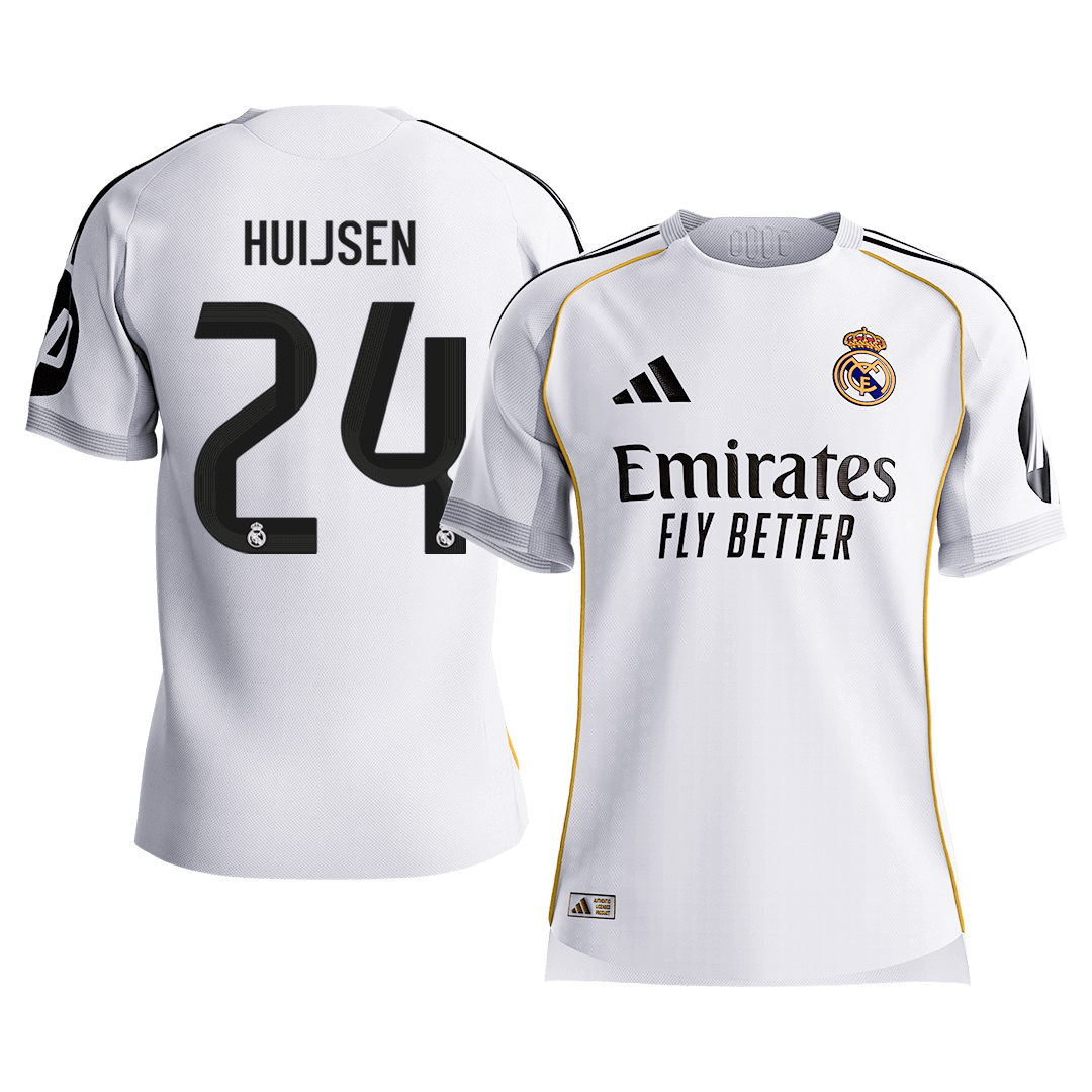 HUIJSEN #24 Real Madrid Home Player Version Jersey 2025/26 - gogoalshop