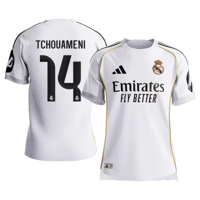 TCHOUAMENI #14 Real Madrid Home Authentic Soccer Jersey 2025/26 - gogoalshop