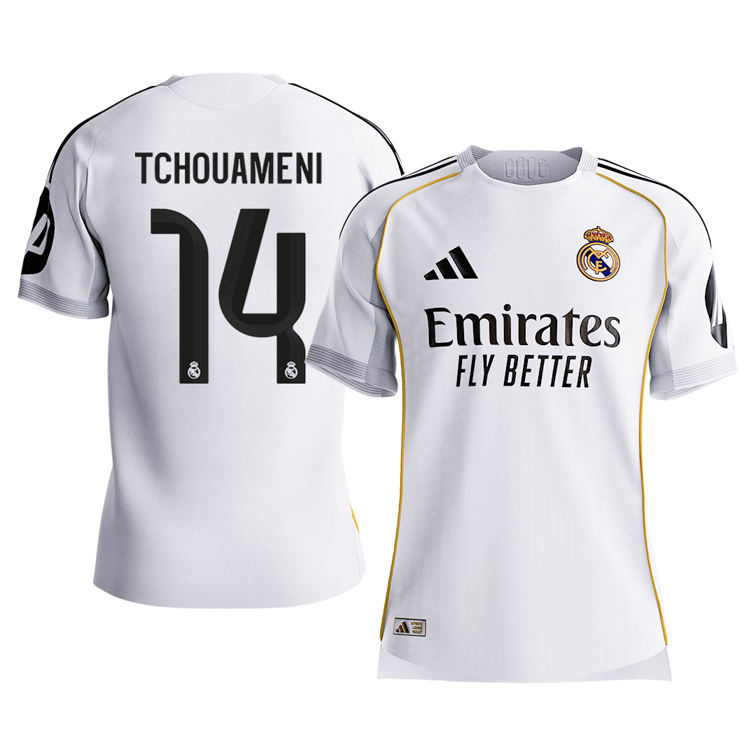 TCHOUAMENI #14 Real Madrid Home Player Version Jersey 2025/26 - gogoalshop