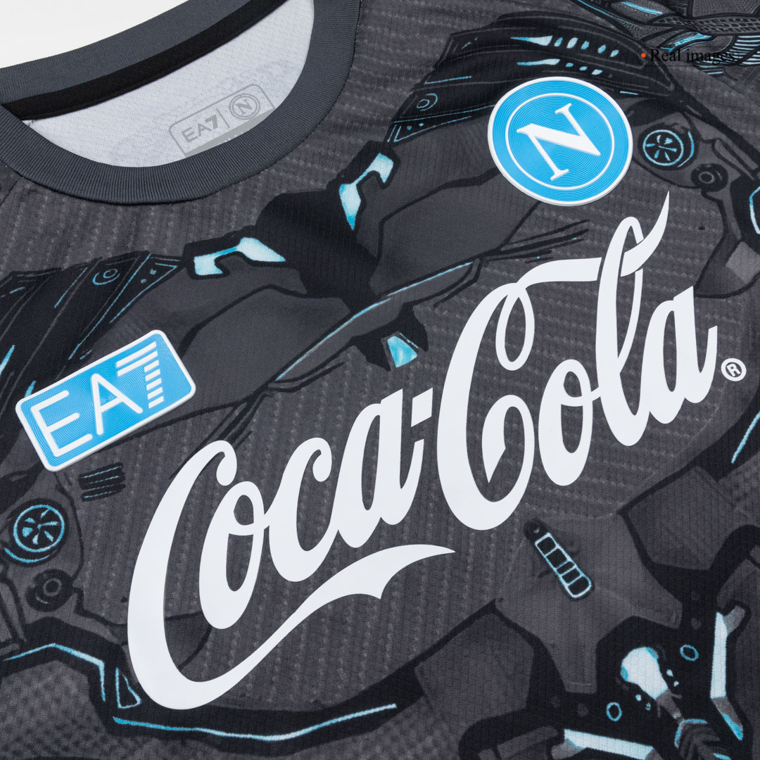 Napoli Pre-Match Soccer Jersey 2025/26 Black - gogoalshop