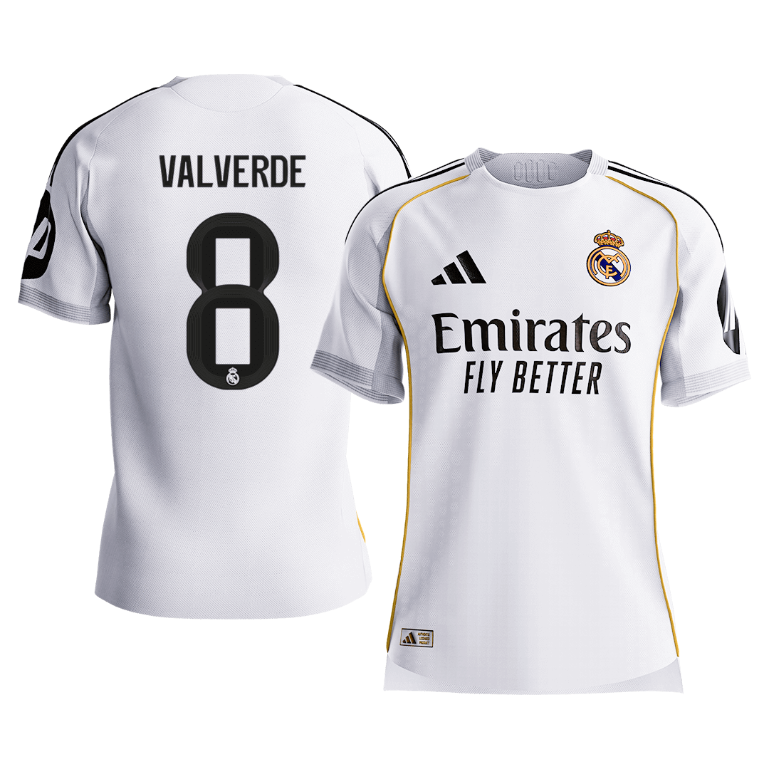 VALVERDE #8 Real Madrid Home Player Version Jersey 2025/26 - gogoalshop