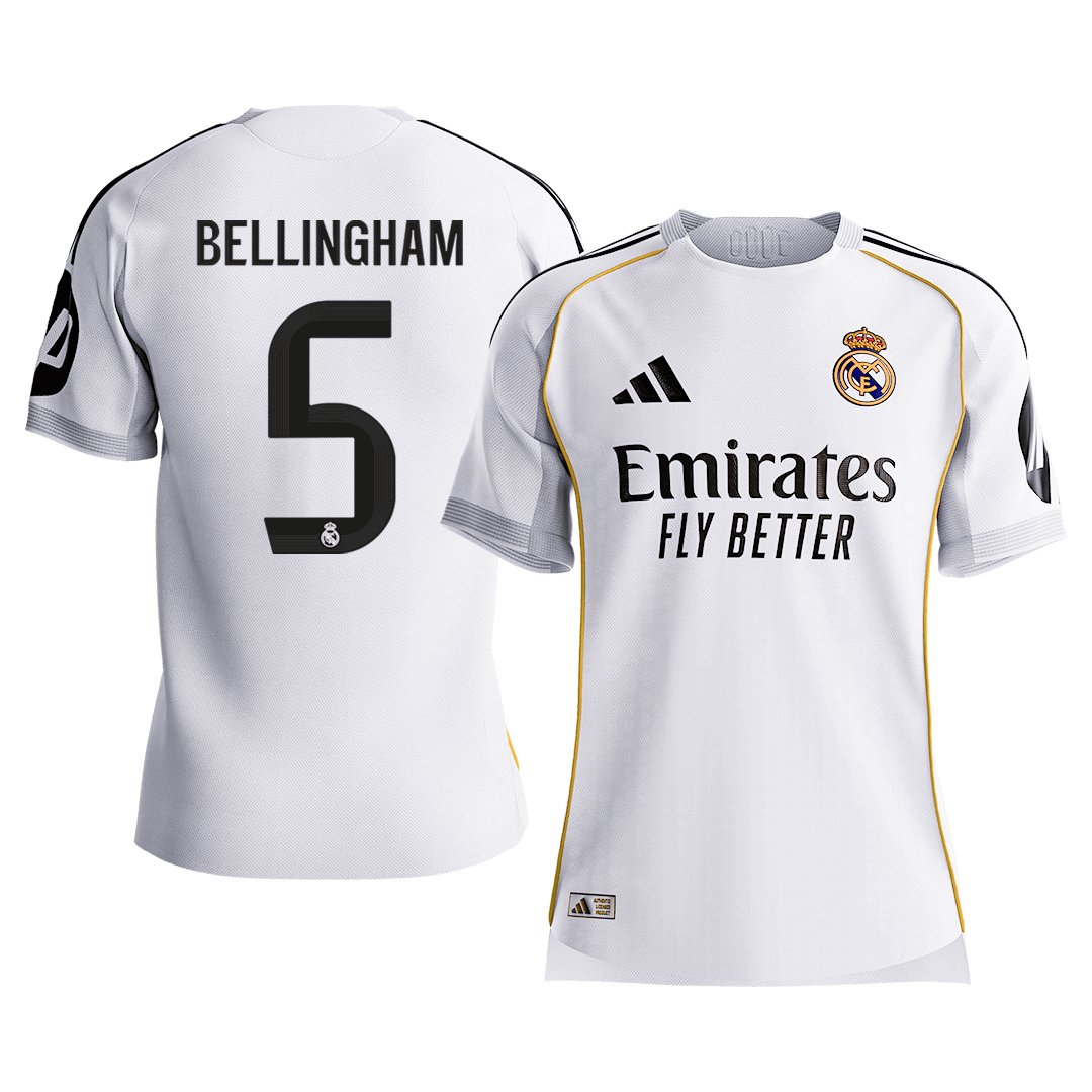BELLINGHAM #5 Real Madrid Home Player Version Jersey 2025/26 - gogoalshop