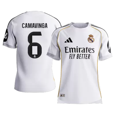 CAMAVINGA #6 Real Madrid Home Authentic Soccer Jersey 2025/26 - gogoalshop