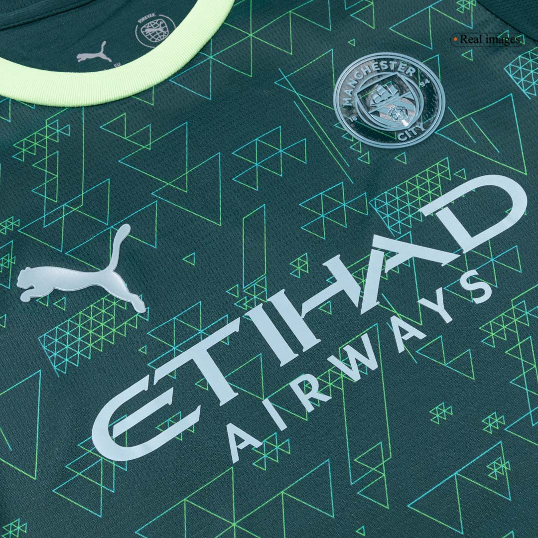 Manchester City Fourth Away Kids Soccer Jerseys Kit 2025/26 - gogoalshop