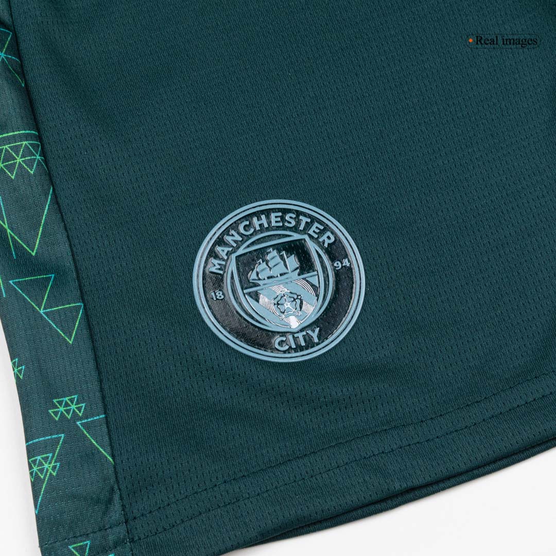 Manchester City Fourth Away Kids Soccer Jerseys Kit 2025/26 - gogoalshop
