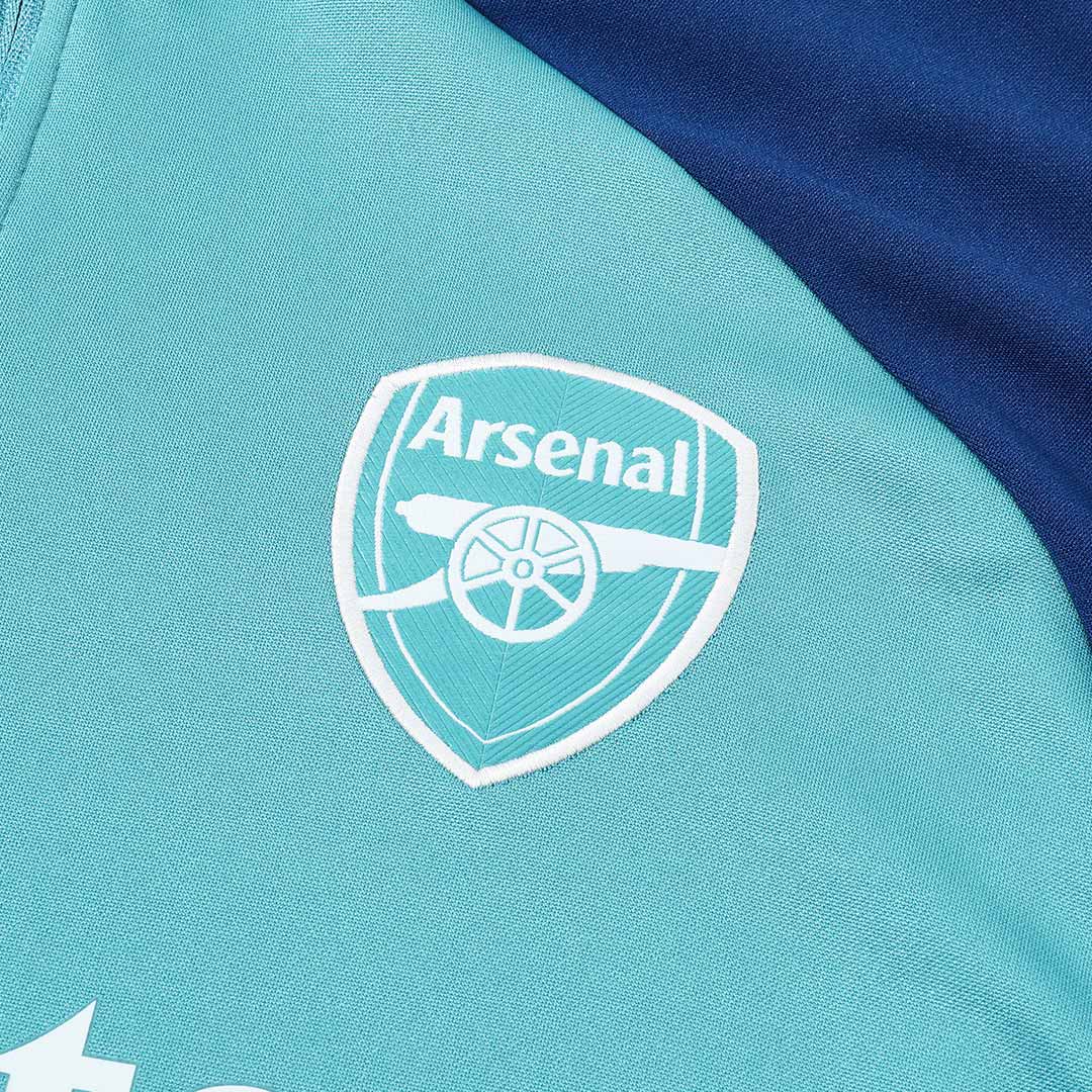 Arsenal 1/4 Zip Tracksuit 2025/26 Green - gogoalshop