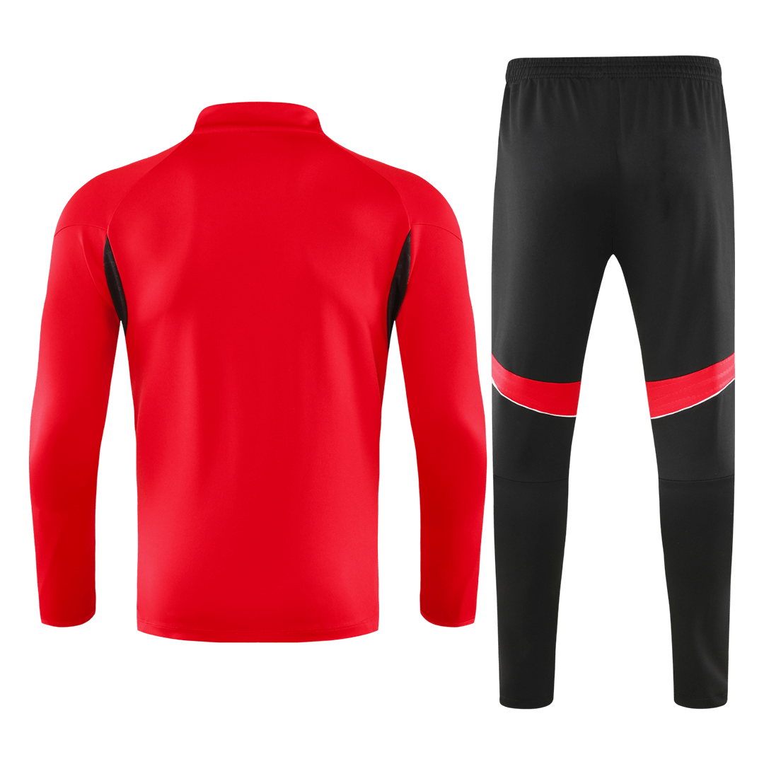 Arsenal 1/4 Zip Tracksuit 2025/26 Red - gogoalshop