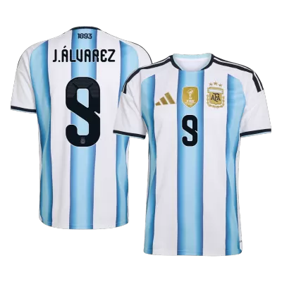 J.ÁLVAREZ #9 Argentina Home Soccer Jersey World Cup 2026 - gogoalshop