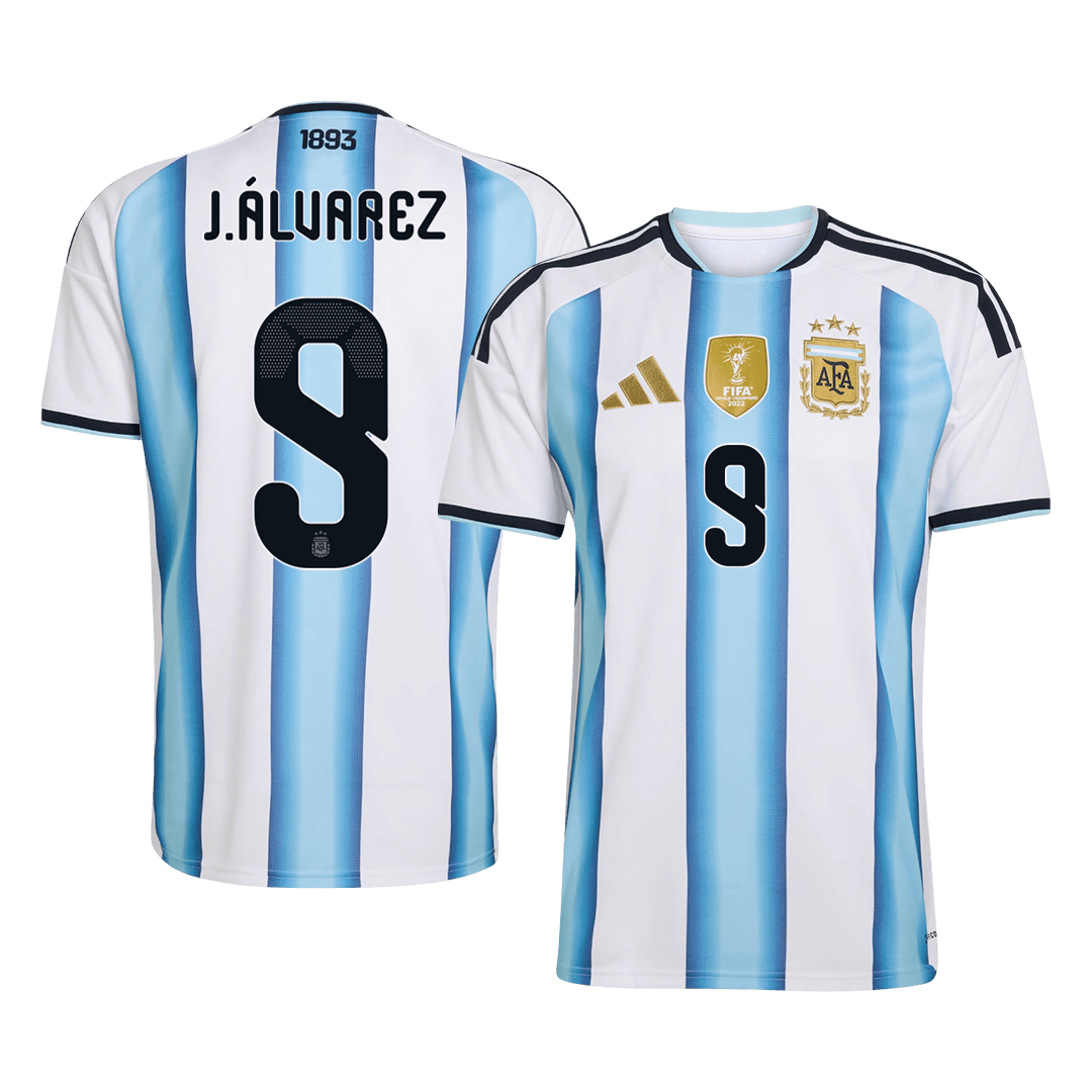 J.ÁLVAREZ #9 Argentina Home Soccer Jersey World Cup 2026 - gogoalshop