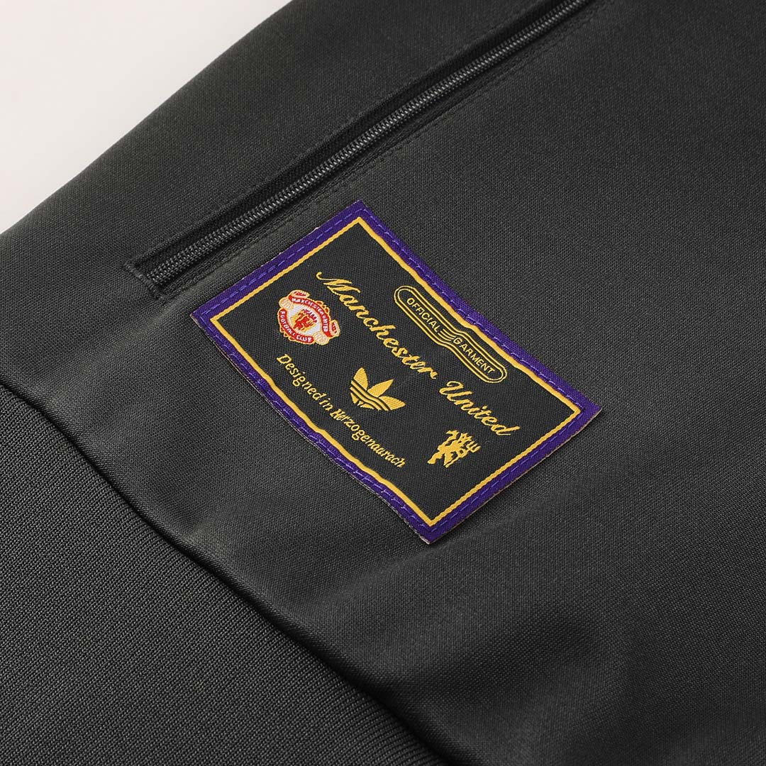Manchester United Jacket Tracksuit 2025/26 Black - gogoalshop