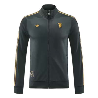 Manchester United Track Jacket 2025/26 - Black - gogoalshop